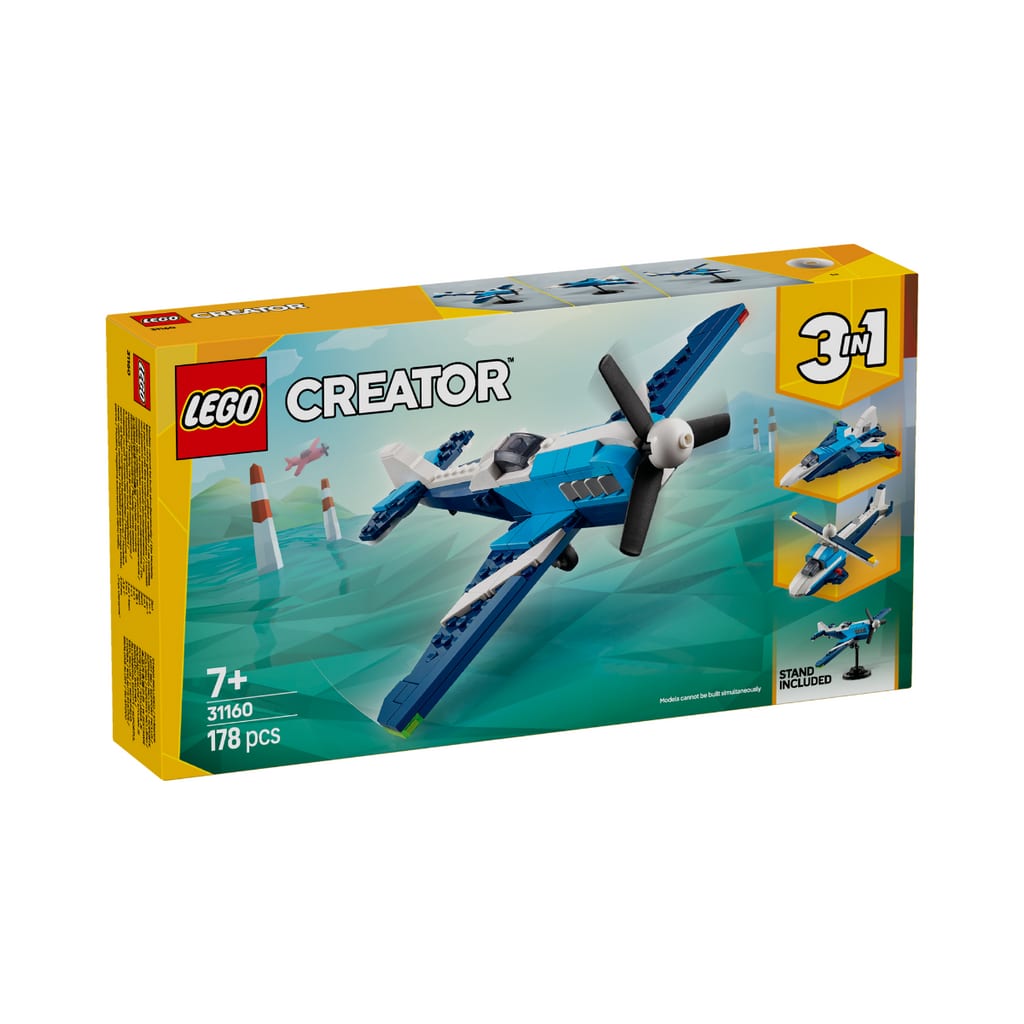 樂高與益智玩具:  噴氣式飛機拼裝玩具 LEGO CREATOR 31160 (178 件) 