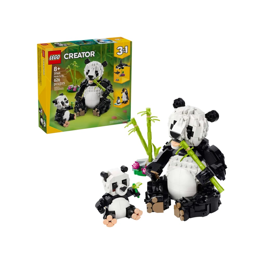 樂高與益智玩具:  野生動物拼裝玩具：熊貓家庭 LEGO CREATOR 31165 (626 件) 