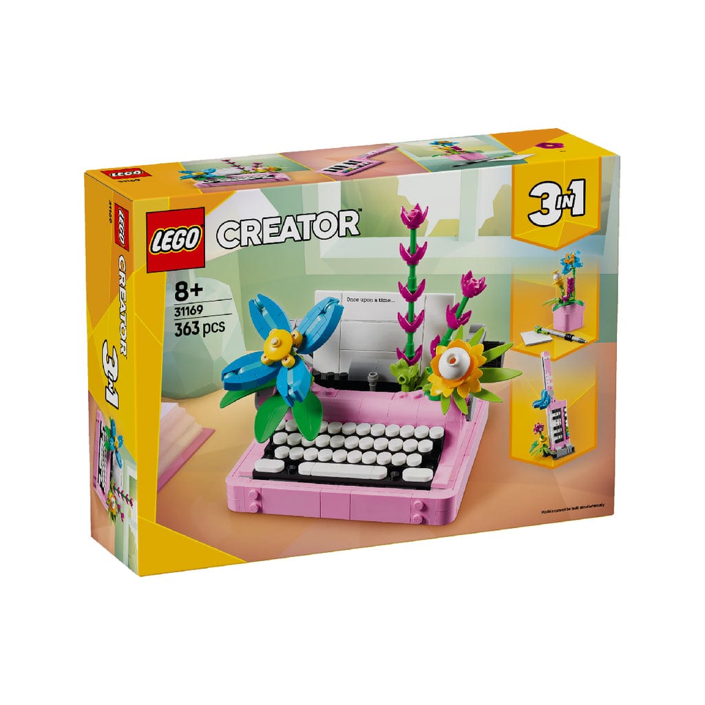 樂高與益智玩具:  打字機和花拼裝玩具 LEGO CREATOR 31169 (363 件) 