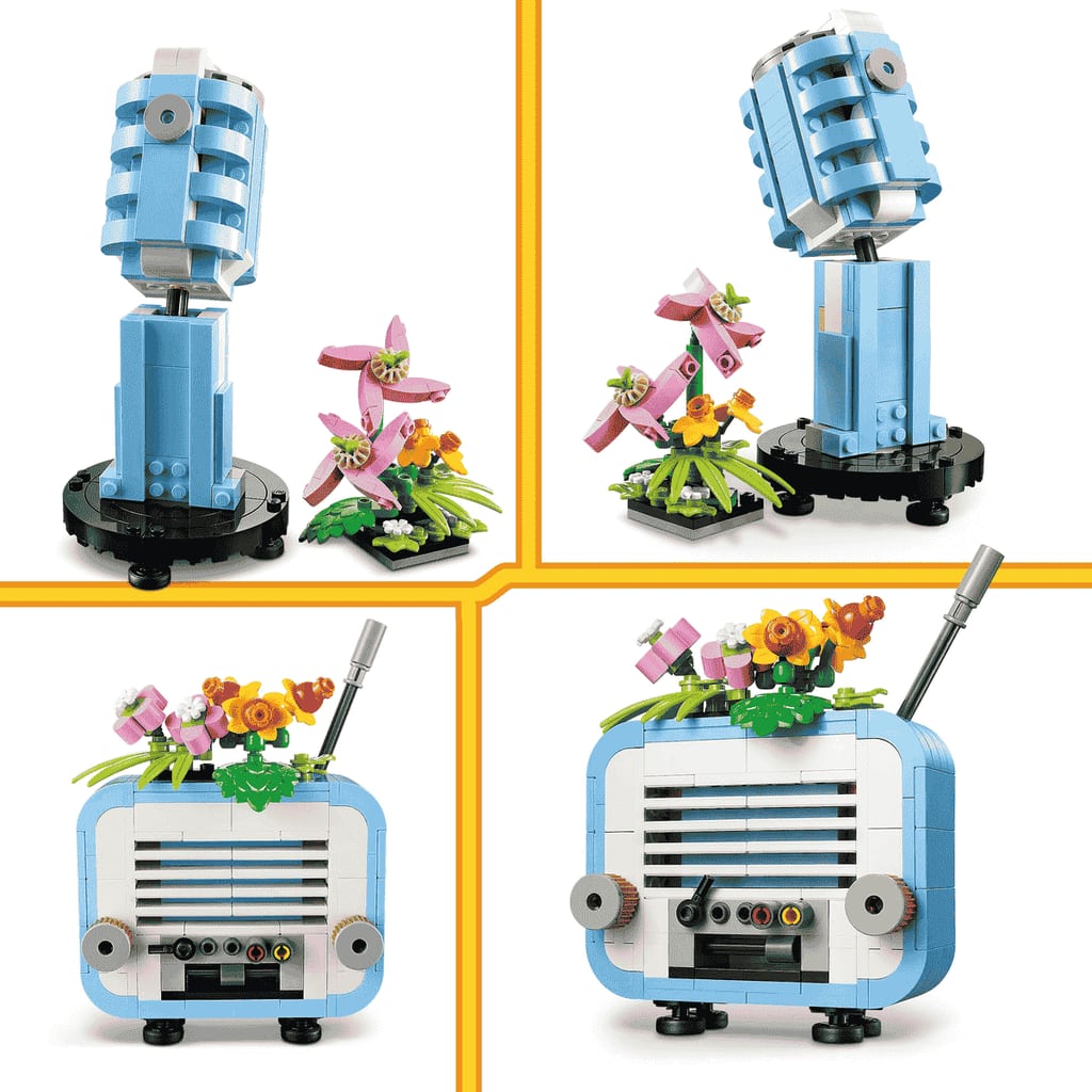  Đồ Chơi Lắp Ráp Máy Nghe Nhạc Đĩa Than Và Hoa LEGO CREATOR 31172 (366 chi tiết) 