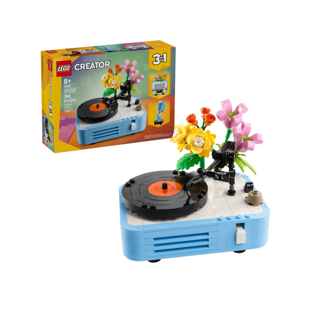 樂高與益智玩具:  黑膠唱片和花拼裝玩具 LEGO CREATOR 31172 (366 件) 