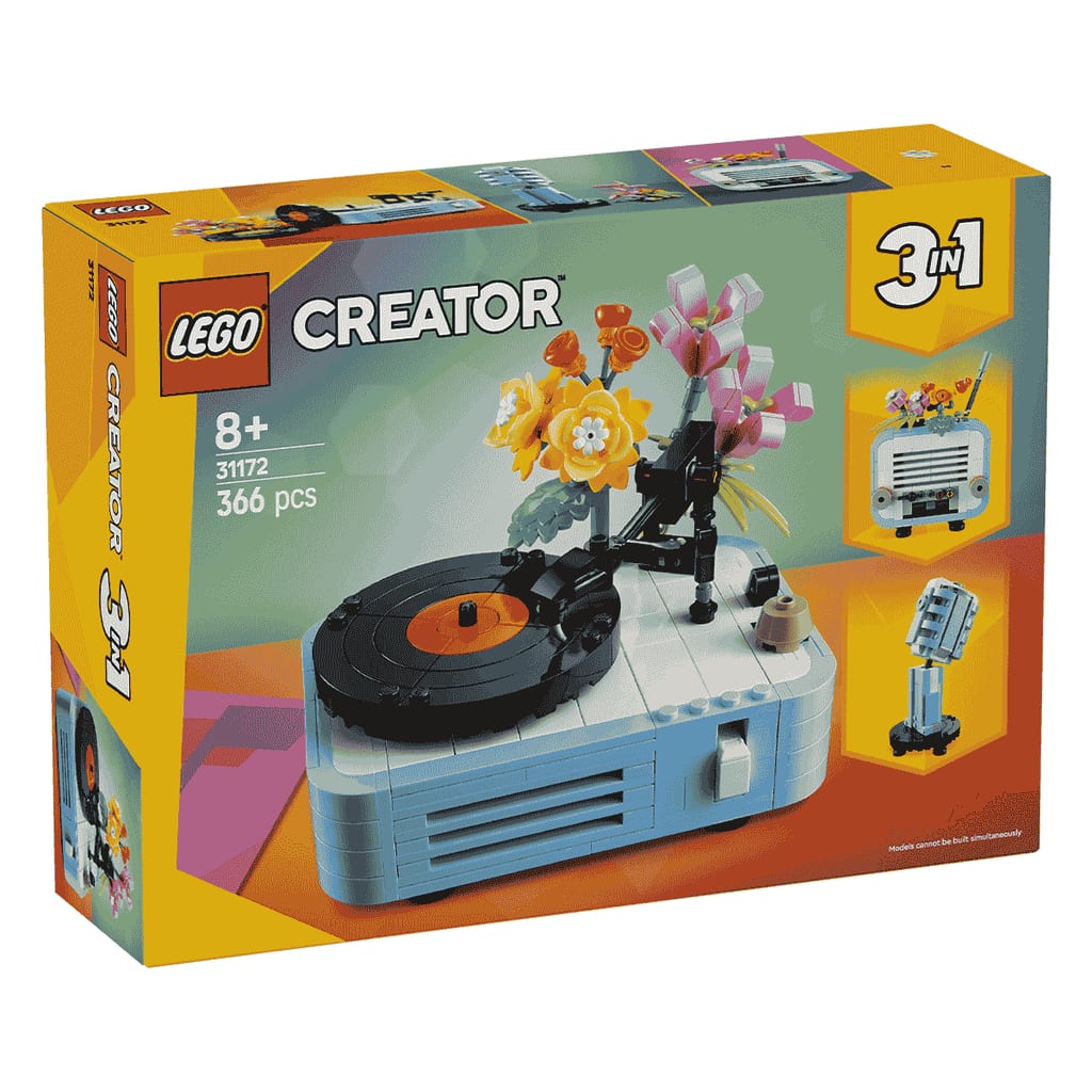 樂高與益智玩具:  黑膠唱片和花拼裝玩具 LEGO CREATOR 31172 (366 件) 