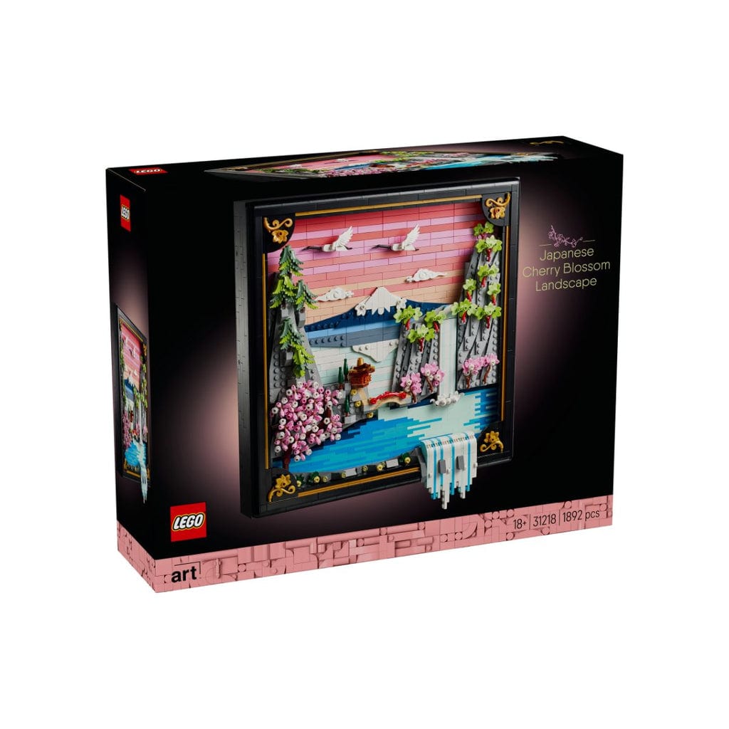 樂高與益智玩具:  日本櫻花場景拼裝玩具 LEGO ART 31218 (1892個零件) 