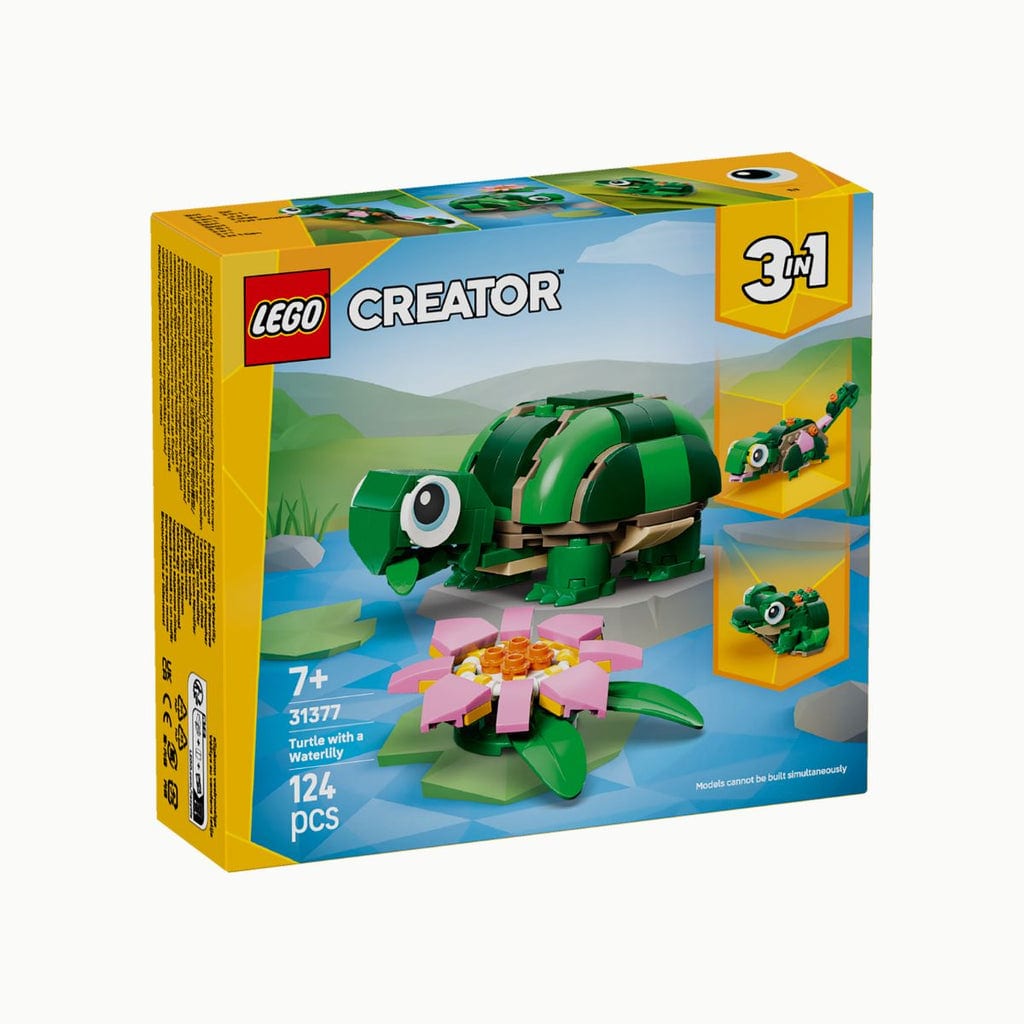 樂高與益智玩具:  可愛的小烏龜和百合 LEGO CREATOR 31377 (124 件) 