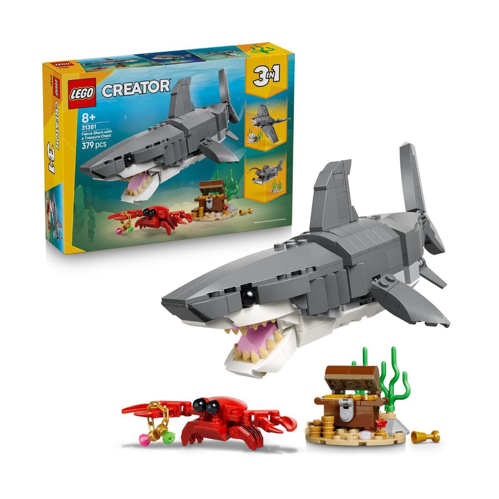 樂高與益智玩具:  大洋鯊魚與寶藏箱 LEGO CREATOR 31381 