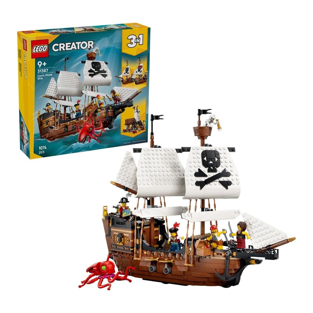樂高與益智玩具:  海盜船拼裝玩具 LEGO CREATOR 31387 (1074個零件) 