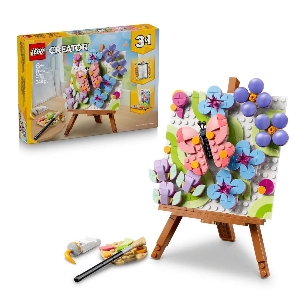 樂高與益智玩具:  樂高創意系列花卉藝術拼裝玩具31390（348個零件） 