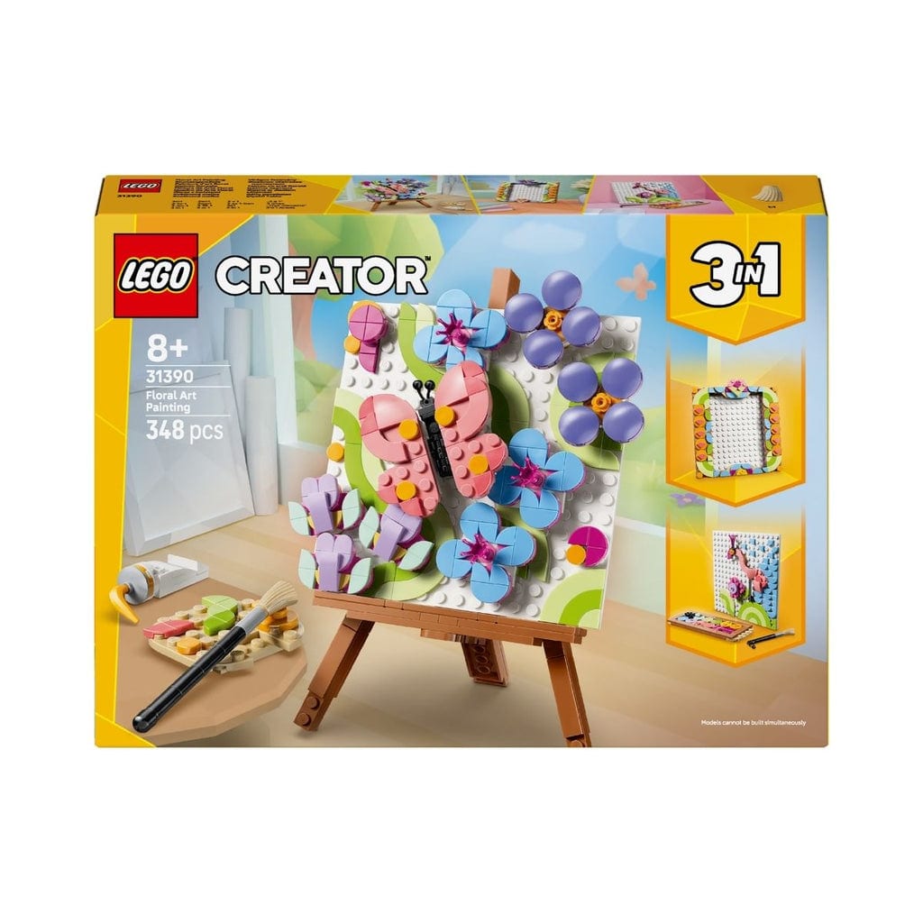 樂高與益智玩具:  樂高創意系列花卉藝術拼裝玩具31390（348個零件） 