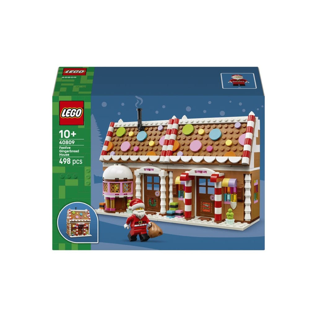 樂高與益智玩具:  聖誕薑餅屋拼裝玩具 LEGO SEASONS AND OCCASIONS 40809 (498個零件) 