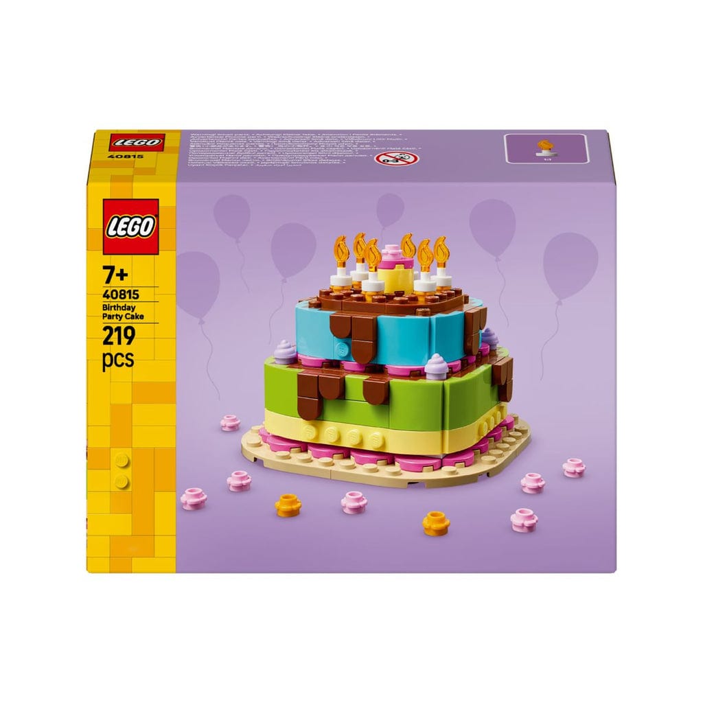 樂高與益智玩具:  樂高季節與節日生日蛋糕拼裝玩具40815（219個零件） 