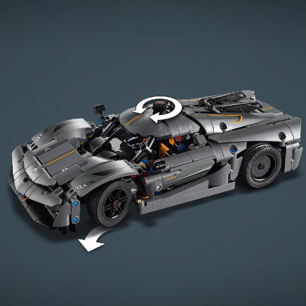  Đồ Chơi Lắp Ráp Xe Thể Thao Koenigsegg Jesko Absolut Màu Xám LEGO TECHNIC 42173 (801 chi tiết) 