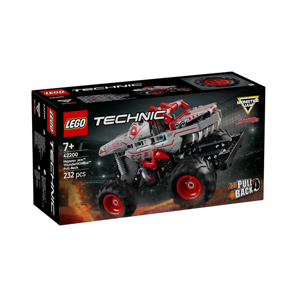 樂高與益智玩具:  樂高技術Monster Jam-ThunderRoarus賽車42200（232個零件） 