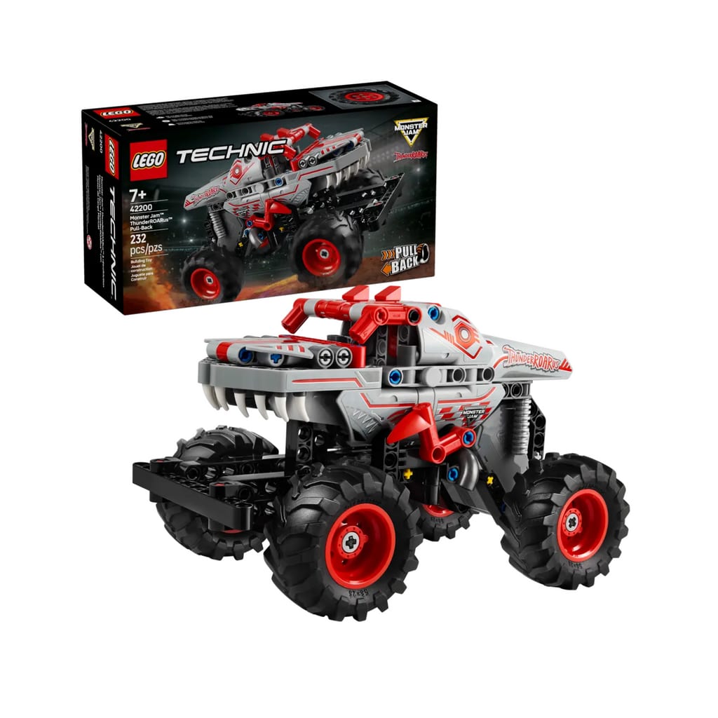 樂高與益智玩具:  樂高技術Monster Jam-ThunderRoarus賽車42200（232個零件） 