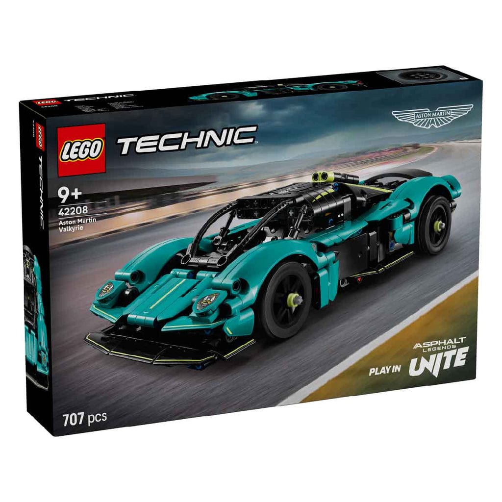 樂高與益智玩具:  樂高技術Aston Martin Valkyrie超級跑車42208（707個零件） 