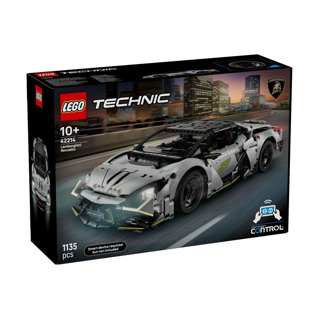 樂高與益智玩具:  蘭博基尼Revuelto運動跑車 LEGO TECHNIC 42214 (1135個零件) 