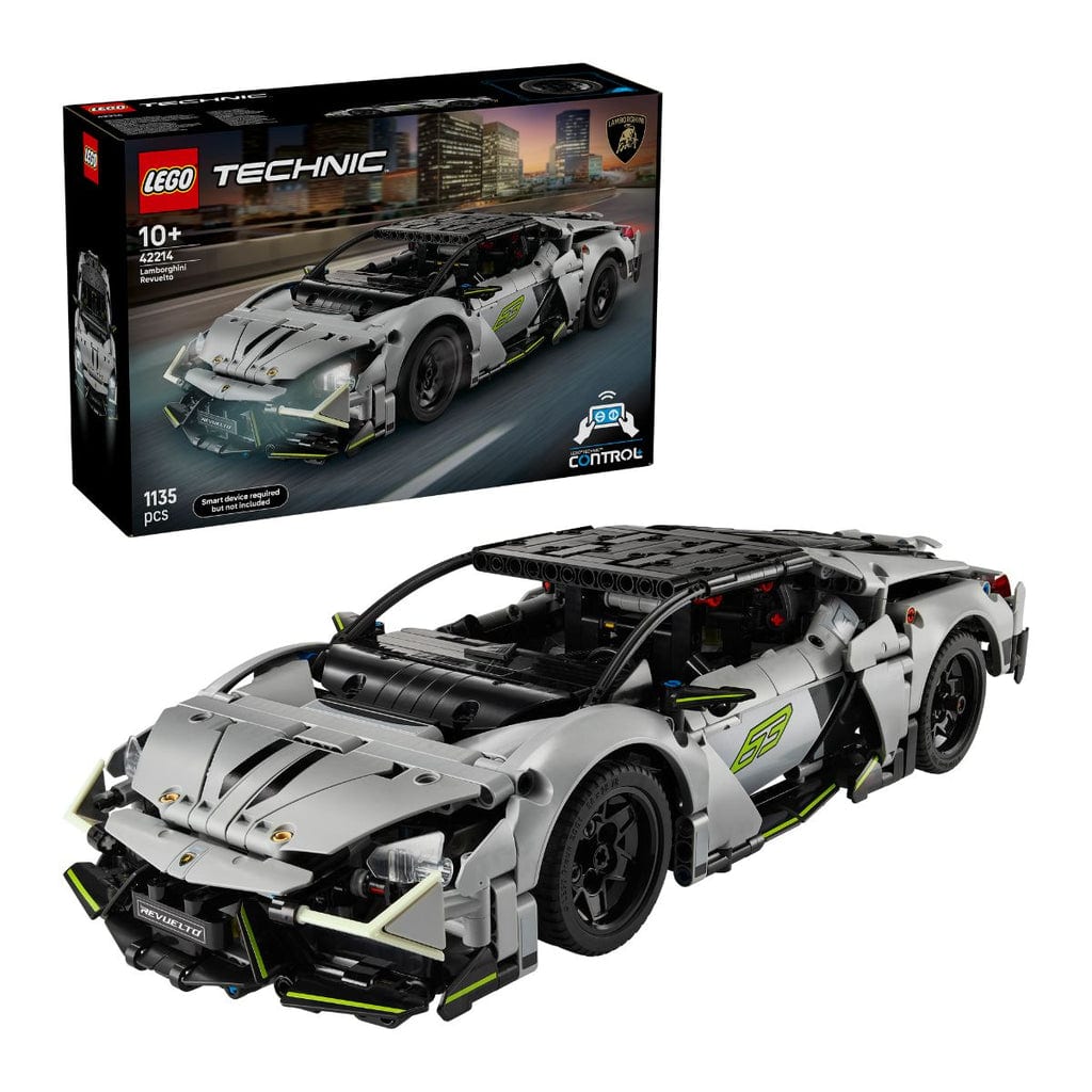 樂高與益智玩具:  蘭博基尼Revuelto運動跑車 LEGO TECHNIC 42214 (1135個零件) 