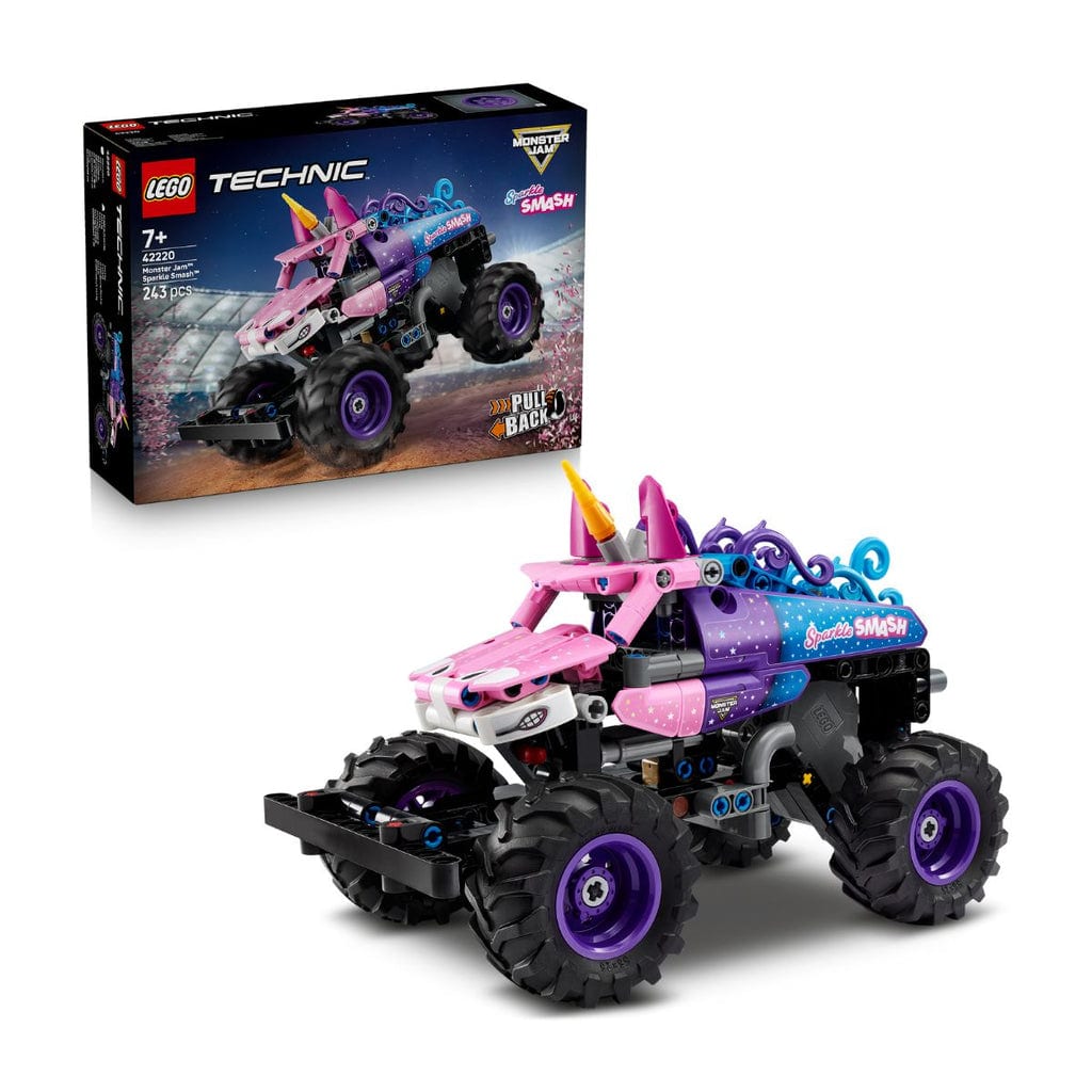 樂高與益智玩具:  怪物卡車閃耀撞擊 LEGO TECHNIC 42220 (243 件) 