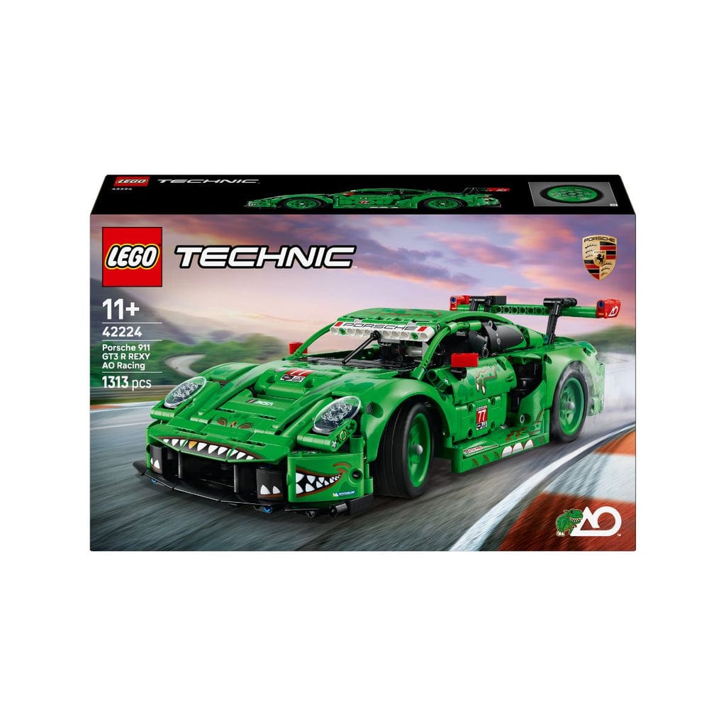 樂高與益智玩具:  保時捷 911 GT3 R REXY AO 賽車 LEGO TECHNIC 42224 (1313 件) 
