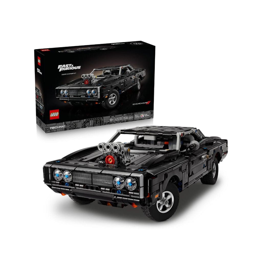 樂高與益智玩具:  樂高技術道奇Charger R/T：速度與激情拼裝玩具42231（1516個零件） 