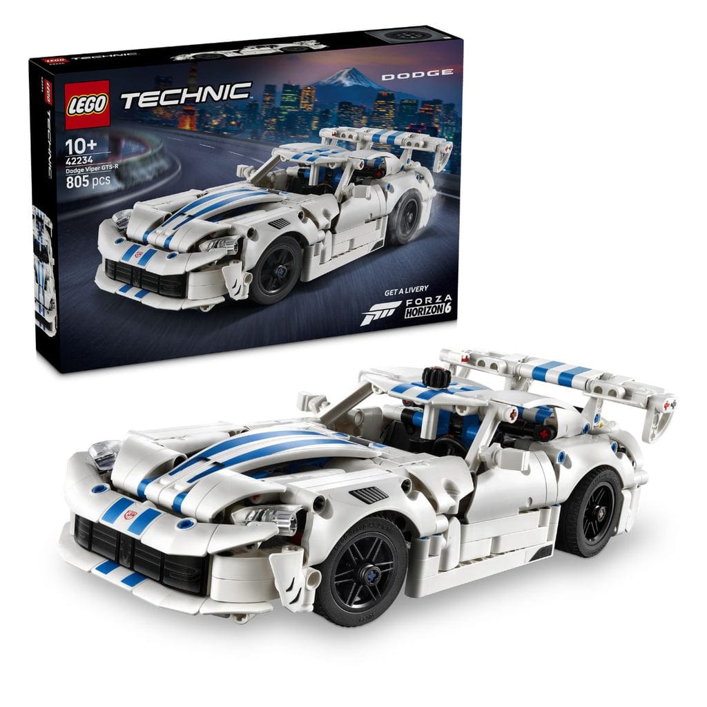 樂高與益智玩具:  運動超跑道奇Viper GTS-R拼裝玩具 LEGO TECHNIC 42234 (805個零件) 