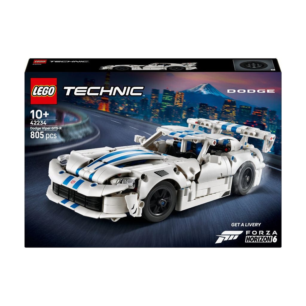 樂高與益智玩具:  運動超跑道奇Viper GTS-R拼裝玩具 LEGO TECHNIC 42234 (805個零件) 
