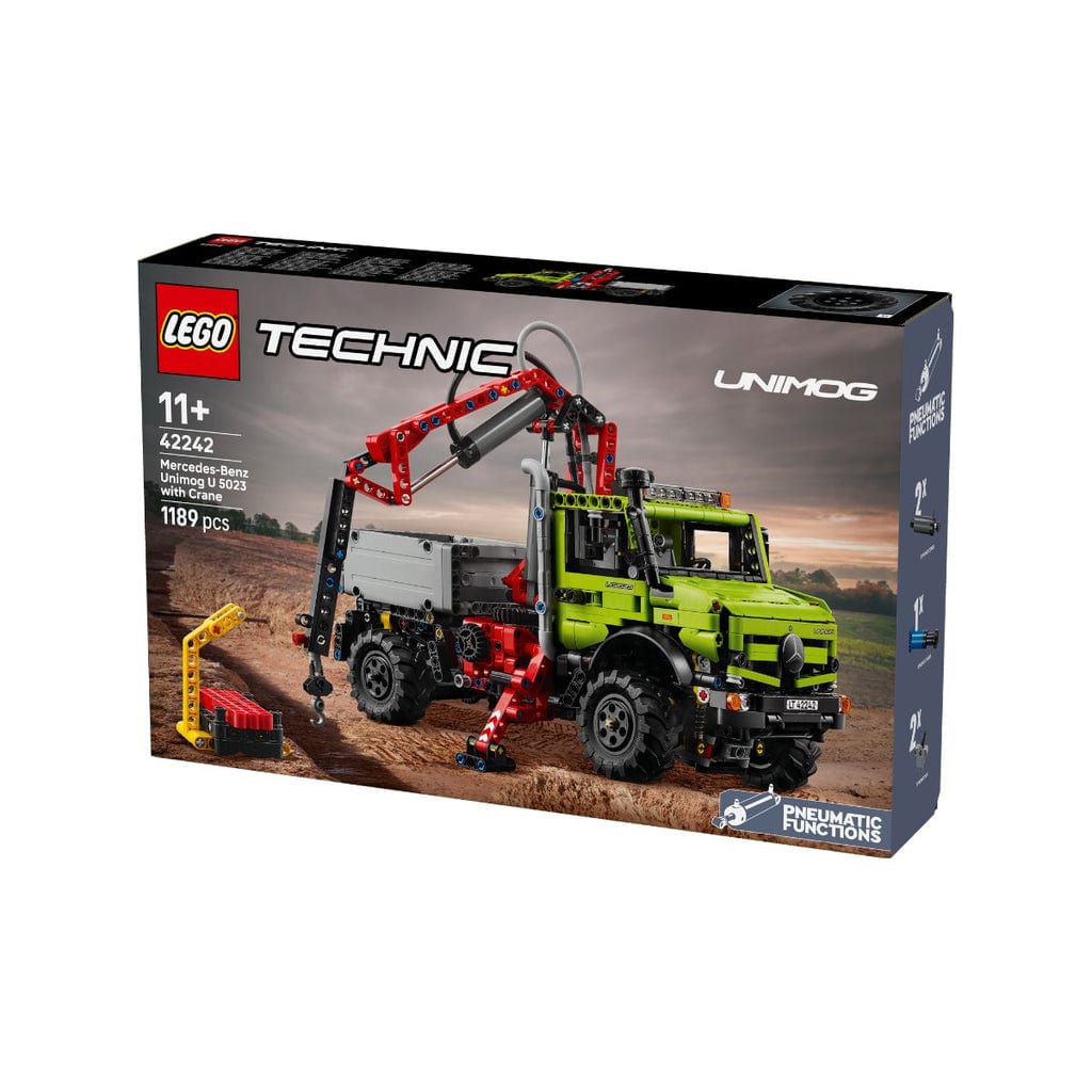  Đồ Chơi Lắp Ráp Xe Mercedes-Benz Unimog U 5023 Kèm Cẩu LEGO TECHNIC 42242 (1189 chi tiết) 