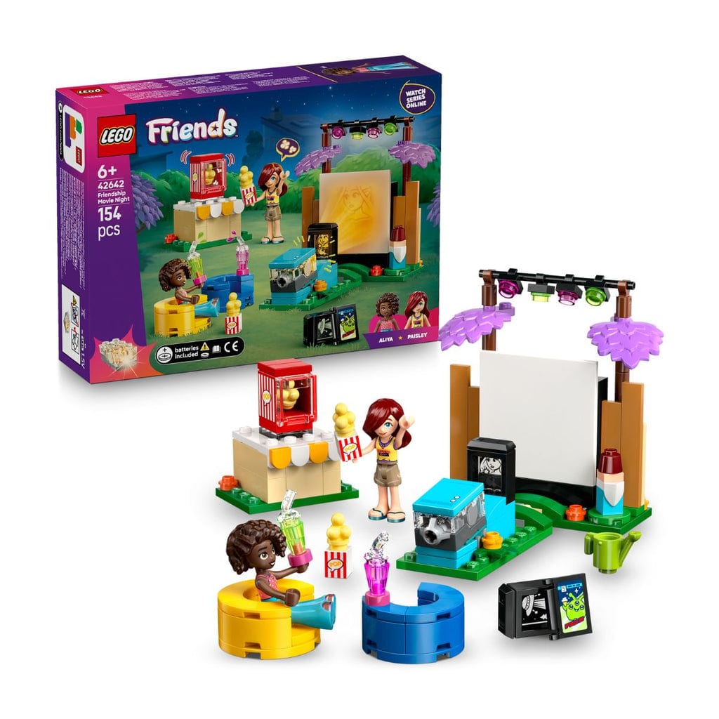 樂高與益智玩具:  戶外電影放映 LEGO FRIENDS 42642 (154個零件) 