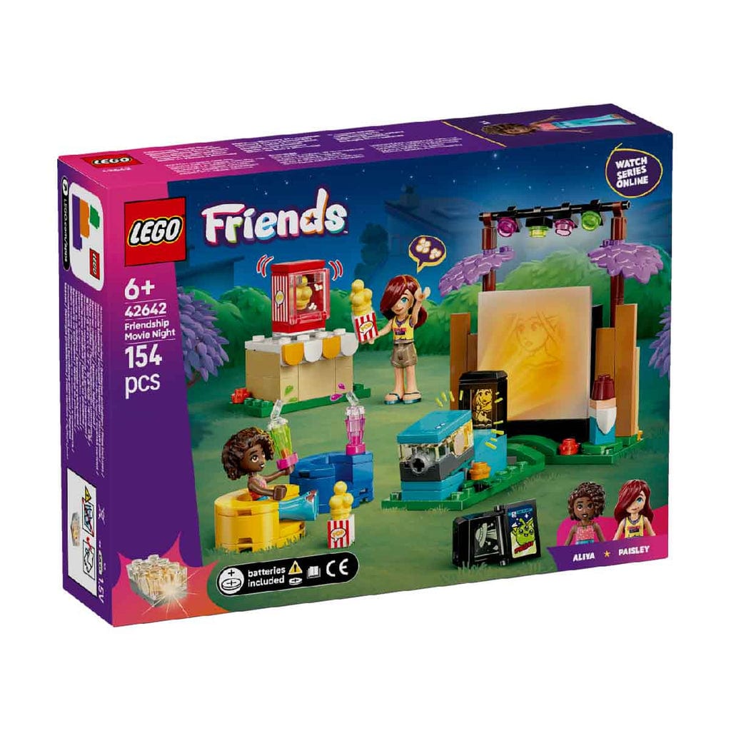 樂高與益智玩具:  戶外電影放映 LEGO FRIENDS 42642 (154個零件) 