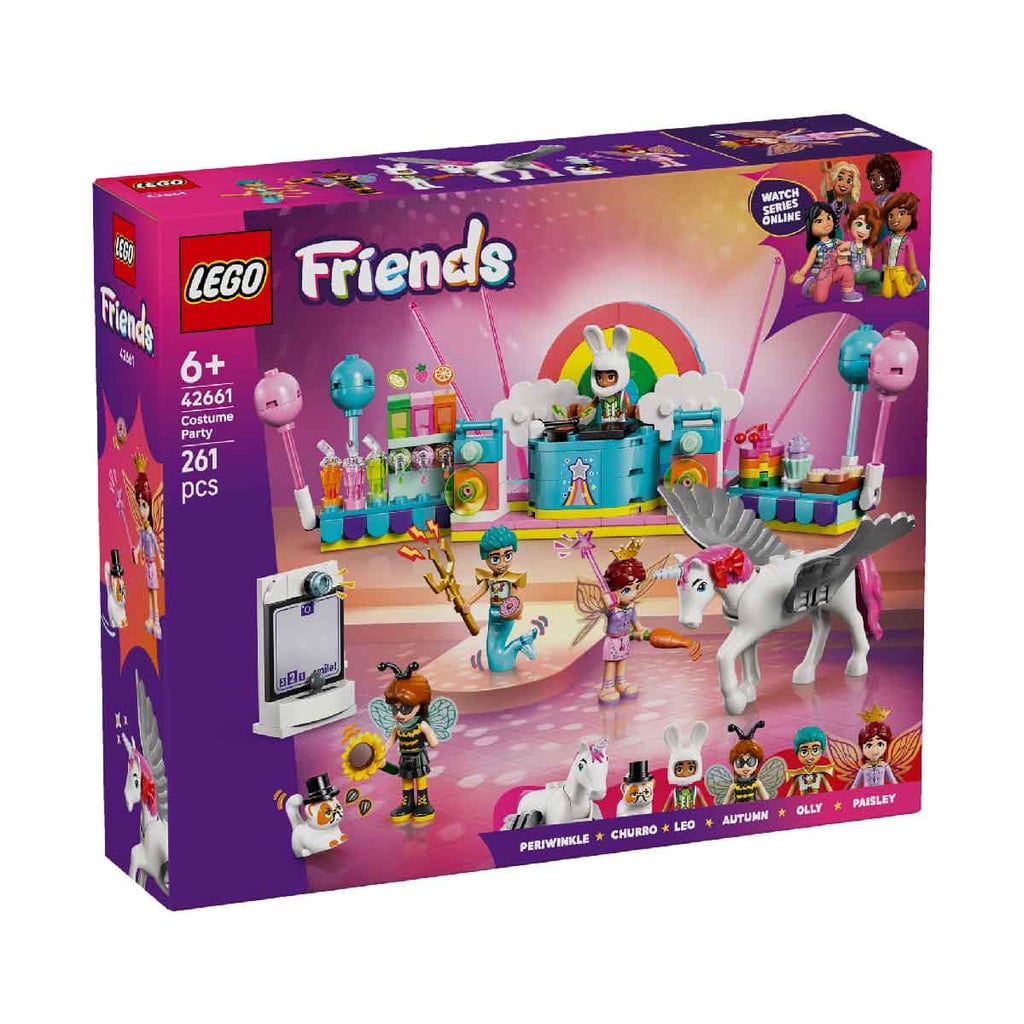 樂高與益智玩具:  獨角獸與仙女主題化妝派對 LEGO FRIENDS 42661 (261個零件) 