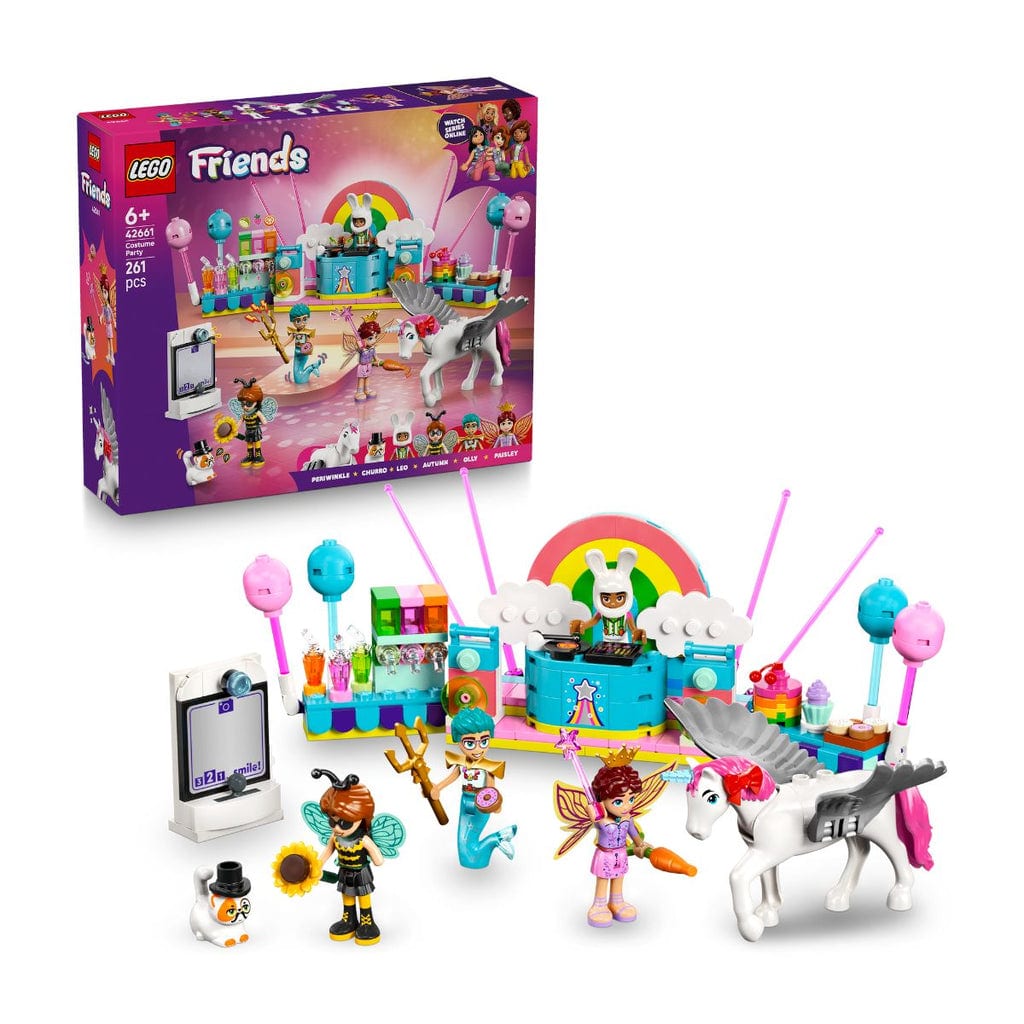 樂高與益智玩具:  獨角獸與仙女主題化妝派對 LEGO FRIENDS 42661 (261個零件) 