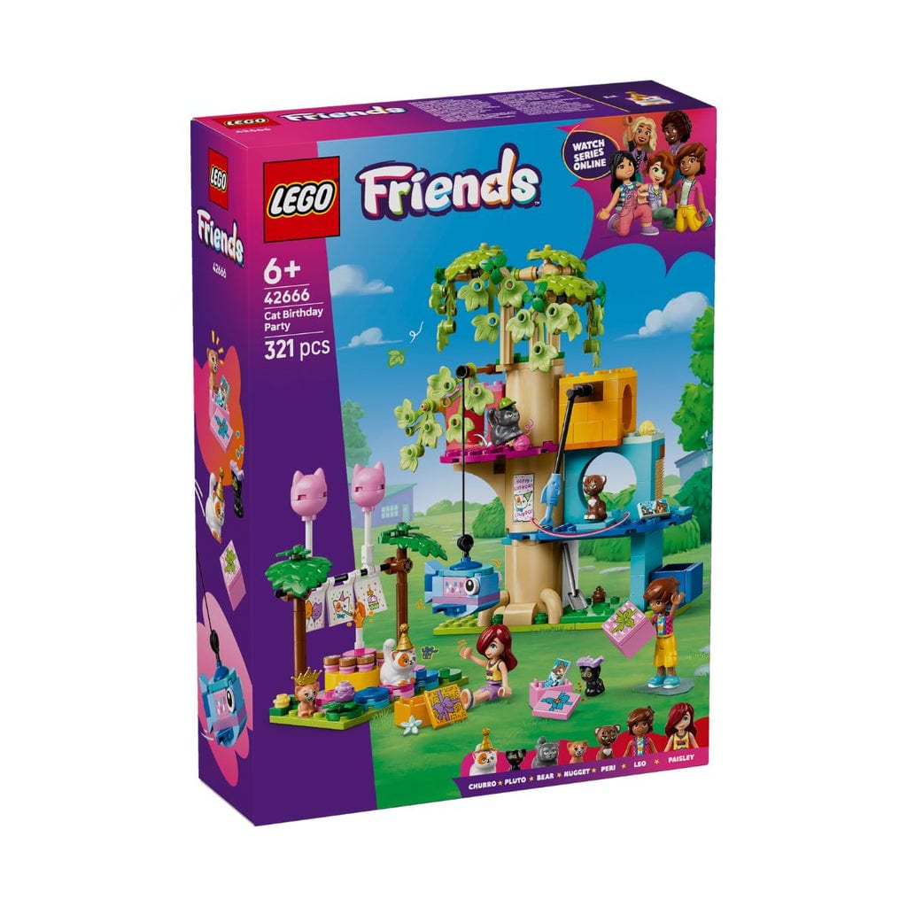 樂高與益智玩具:  樹屋與小貓生日派對 LEGO FRIENDS 42666 (321個零件) 