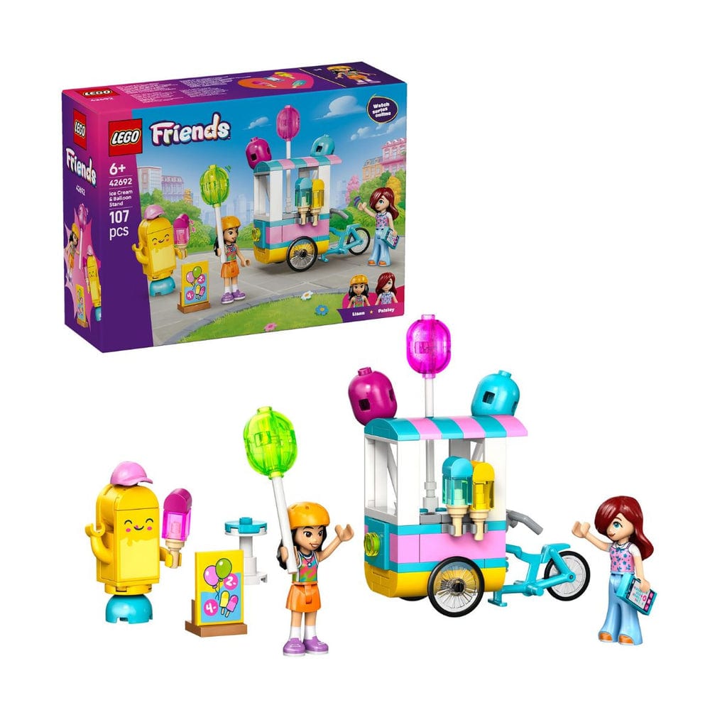 樂高與益智玩具:  冰淇淋攤位和氣球 LEGO FRIENDS 42692 (107 件) 