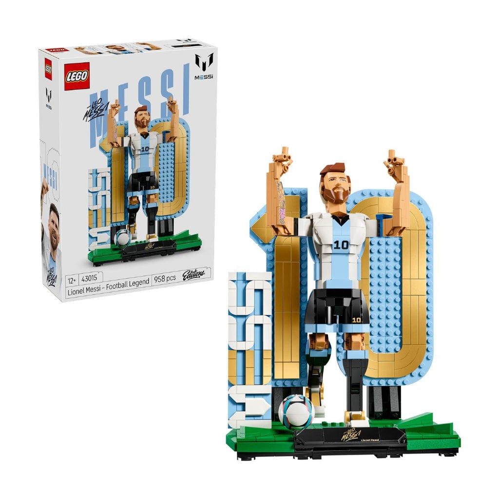 樂高與益智玩具:  2合1傳奇足球套件里奧·梅西拼裝玩具 LEGO EDITIONS SPORTS 43015 