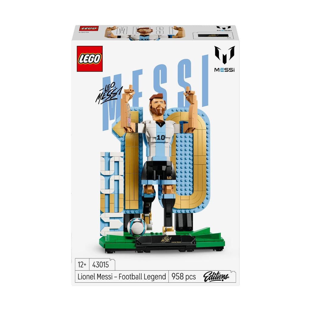 樂高與益智玩具:  2合1傳奇足球套件里奧·梅西拼裝玩具 LEGO EDITIONS SPORTS 43015 