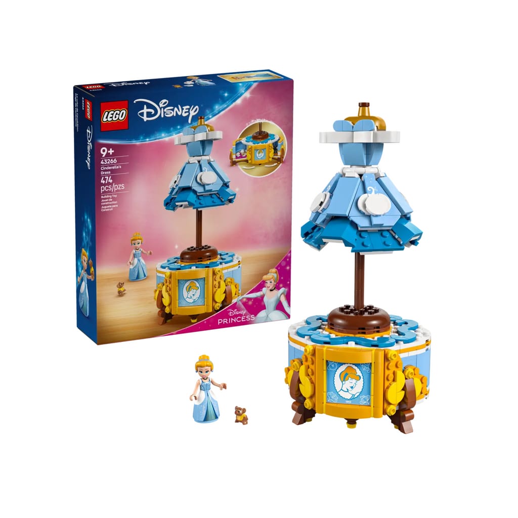 樂高與益智玩具:  灰姑娘的裙子拼裝玩具 LEGO DISNEY PRINCESS 43266 (474 件) 