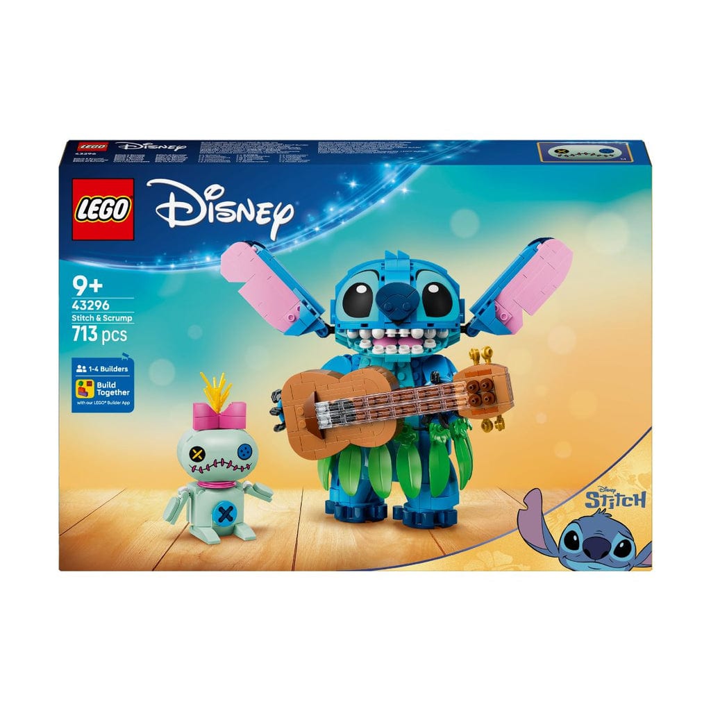 樂高與益智玩具:  史迪奇與斯克倫普拼裝玩具 LEGO DISNEY PRINCESS 43296 (713個零件) 