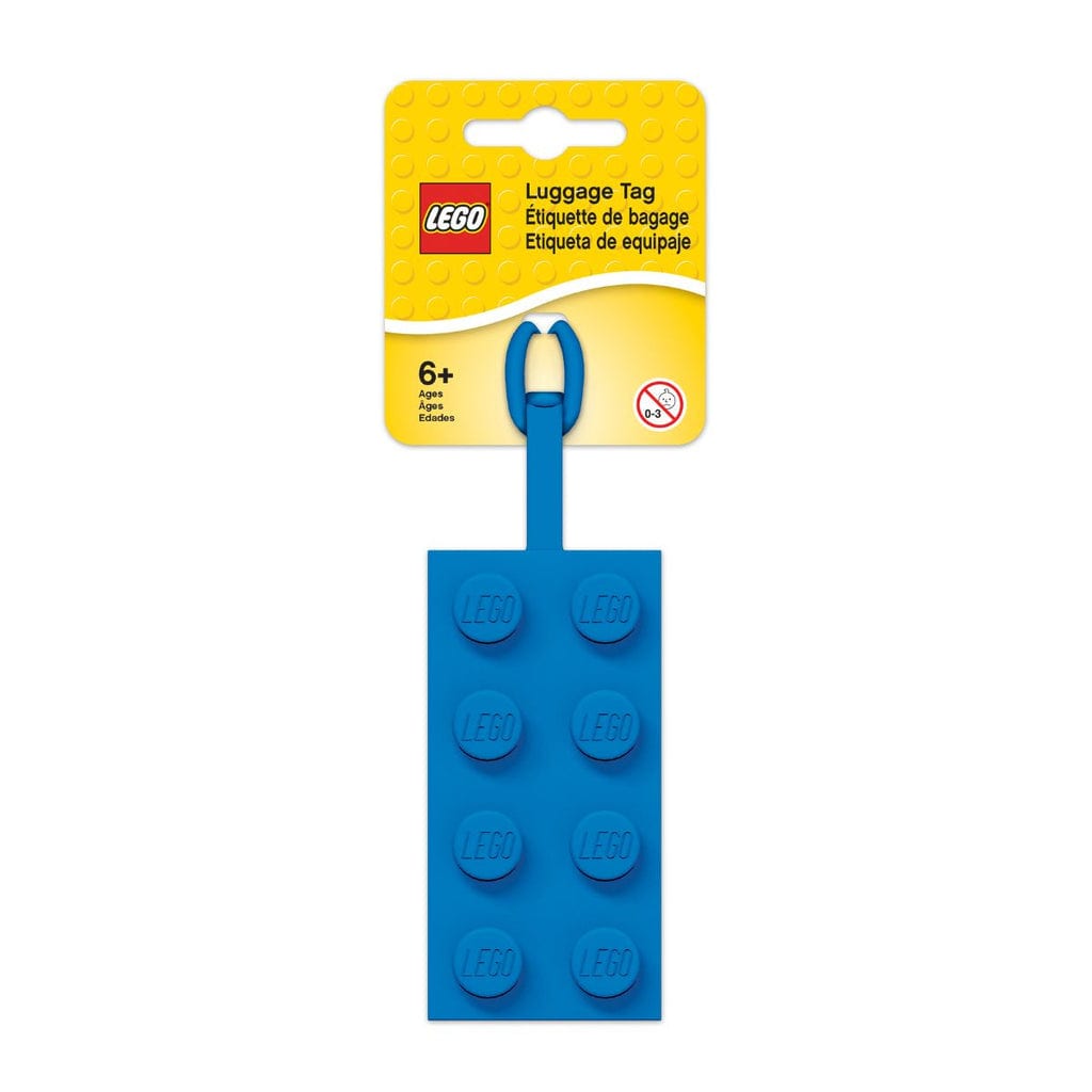 樂高與益智玩具:  名字標籤 LEGO - 2x4藍色磚塊 LEGO LICENSED 52001 