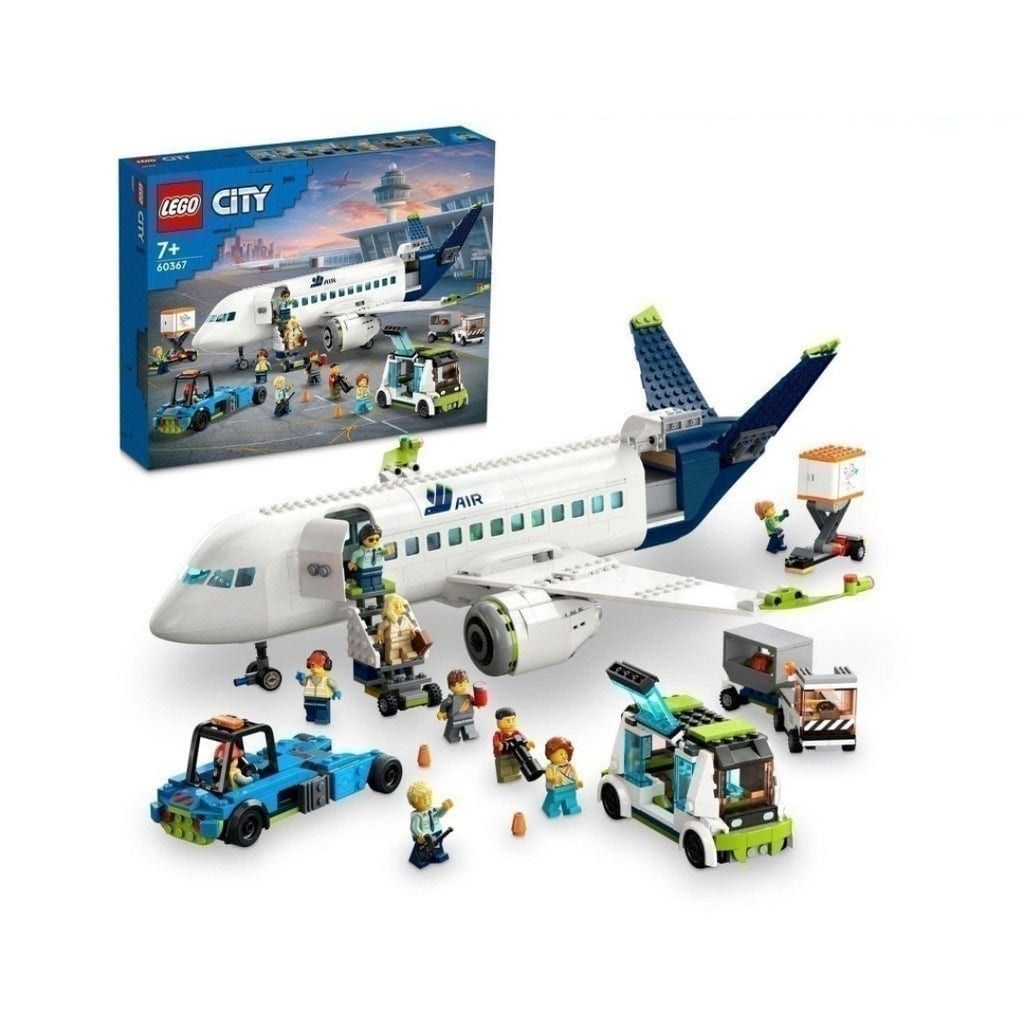 樂高與益智玩具:  客運飛機拼裝玩具 LEGO CITY 60367 (913個零件) 