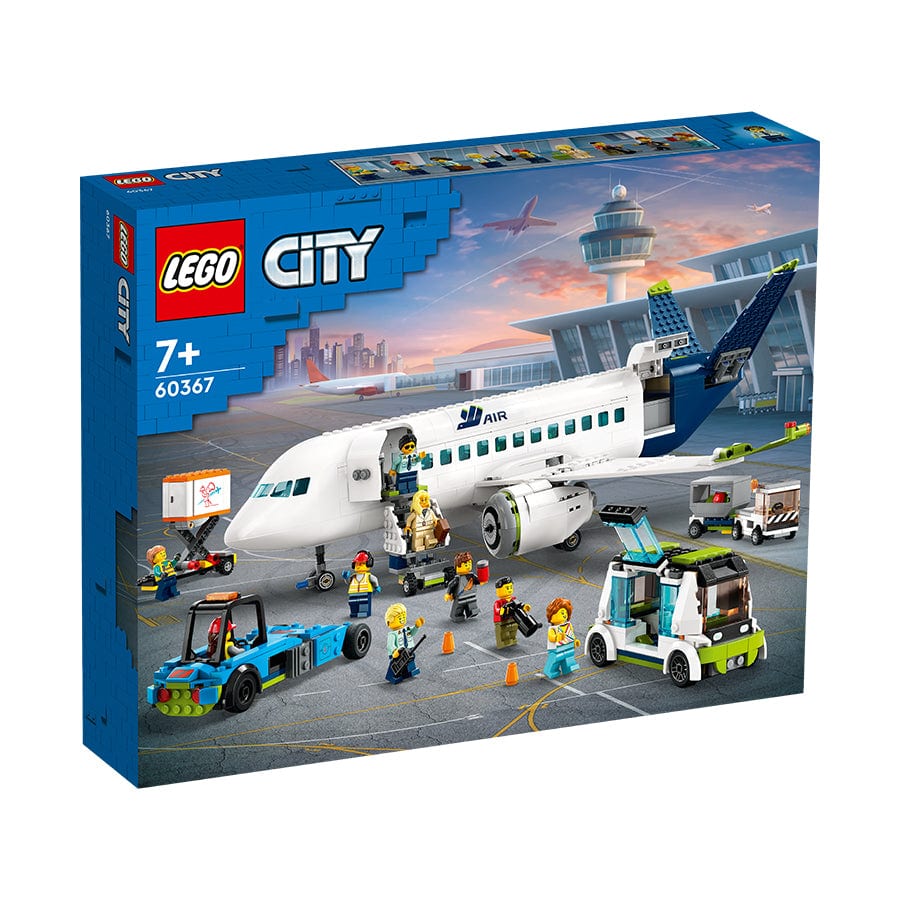 樂高與益智玩具:  客運飛機拼裝玩具 LEGO CITY 60367 (913個零件) 