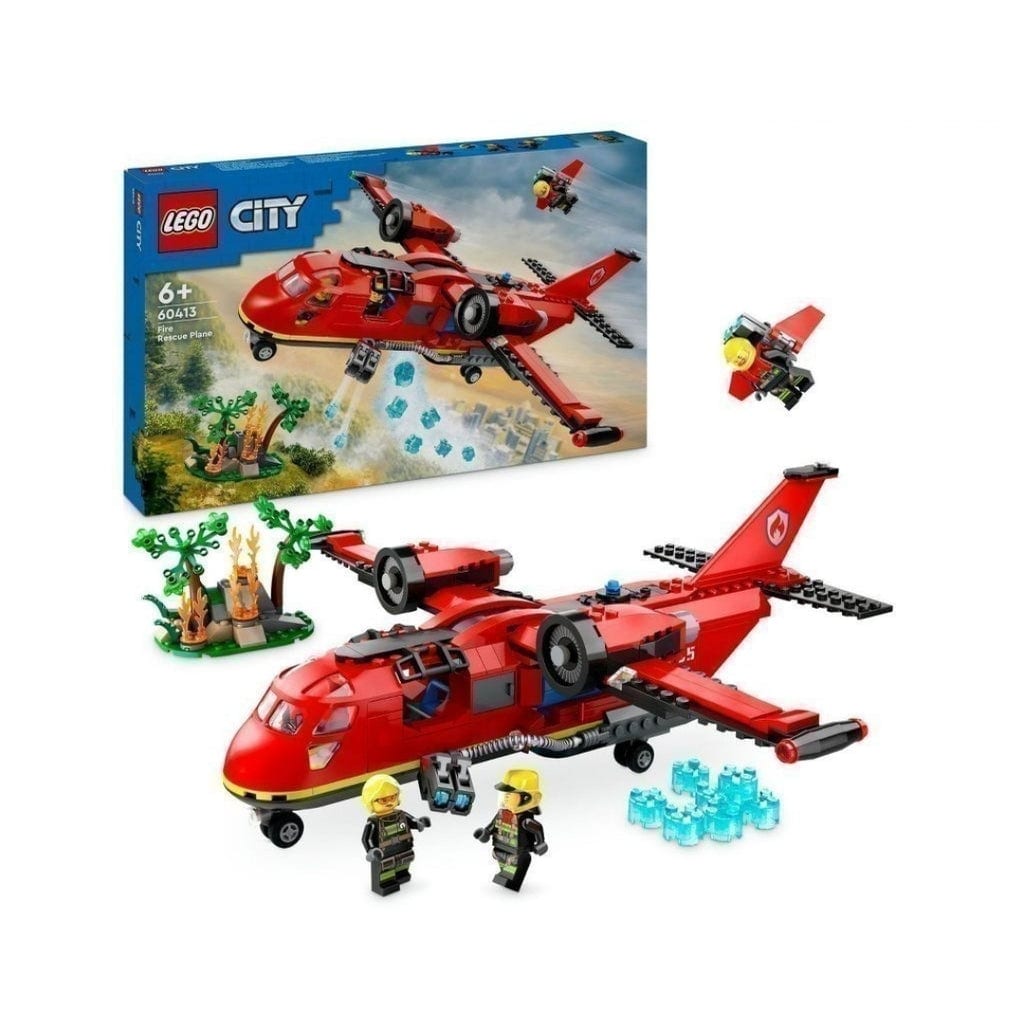 樂高與益智玩具:  消防飛機拼裝玩具 LEGO CITY 60413 (478 件) 