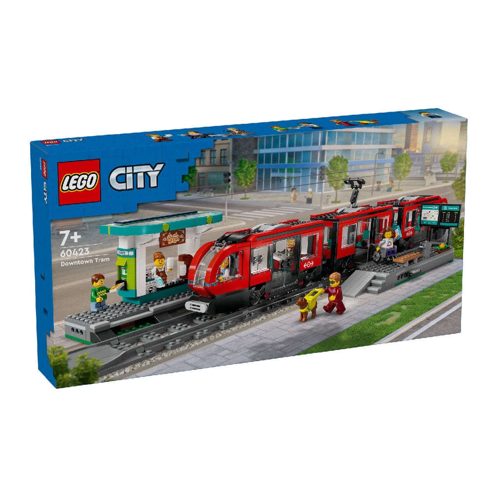 樂高與益智玩具:  城市電車與車站拼裝玩具 LEGO CITY 60423 (811 件) 