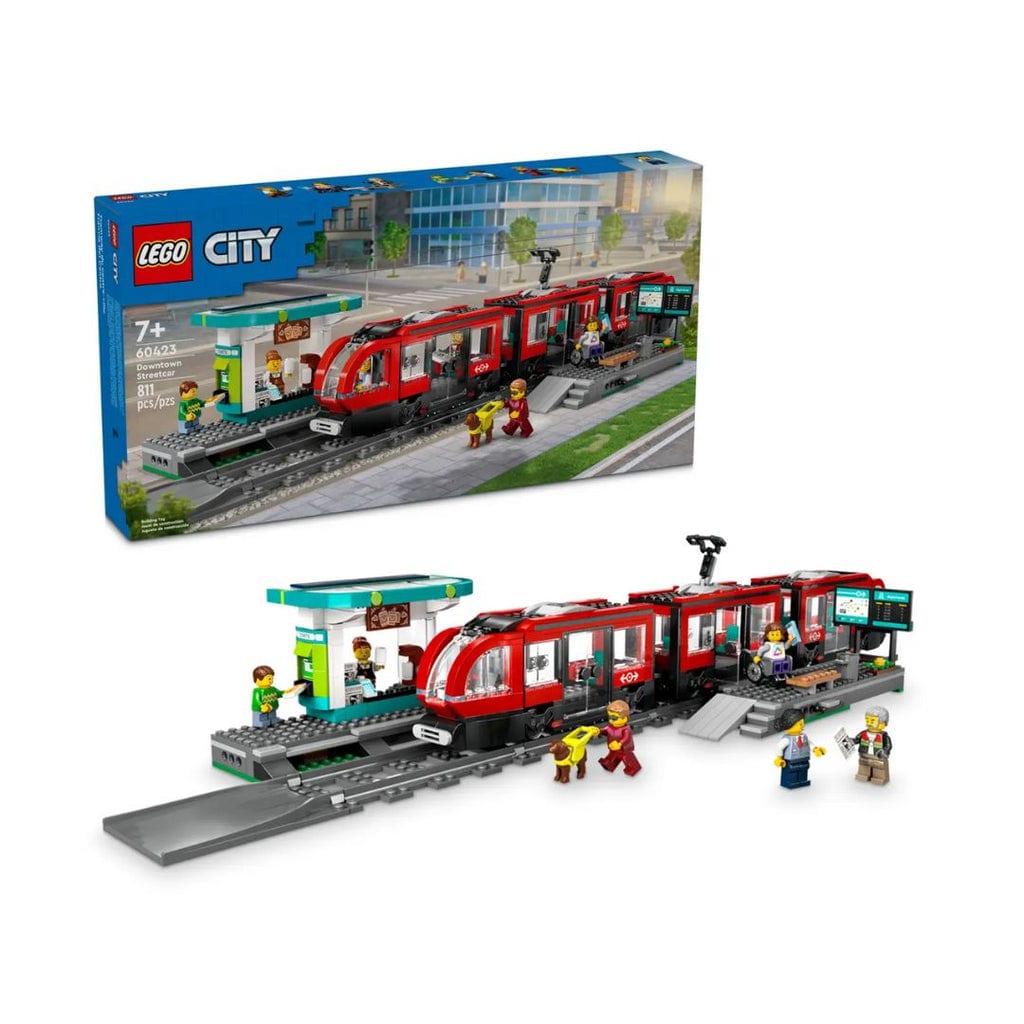 樂高與益智玩具:  城市電車與車站拼裝玩具 LEGO CITY 60423 (811 件) 