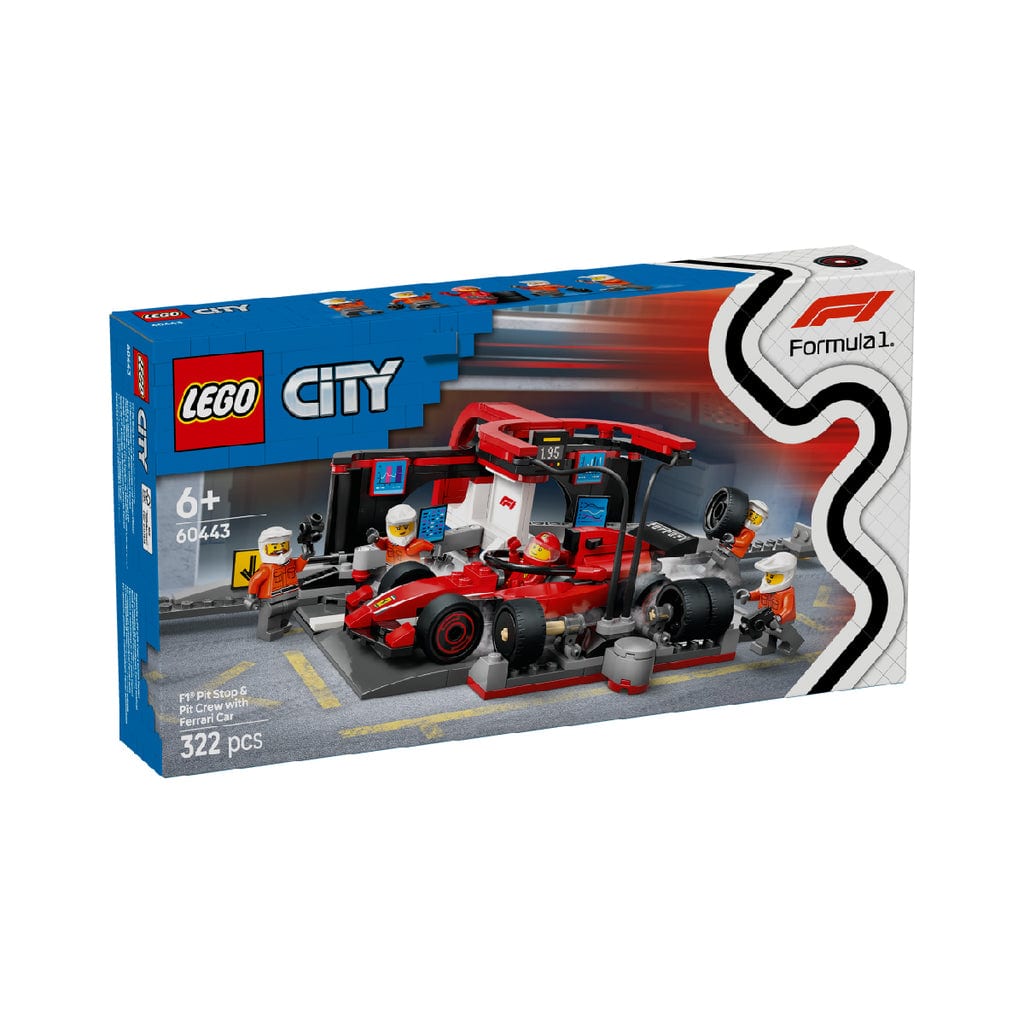 樂高與益智玩具:  F1 維修站拼裝玩具 LEGO CITY 60443 