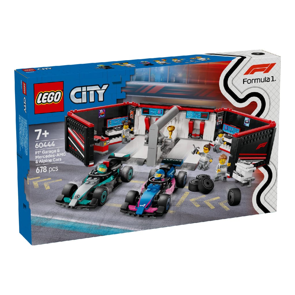 樂高與益智玩具:  F1 車庫拼裝玩具 LEGO CITY 60444 (678 件) 