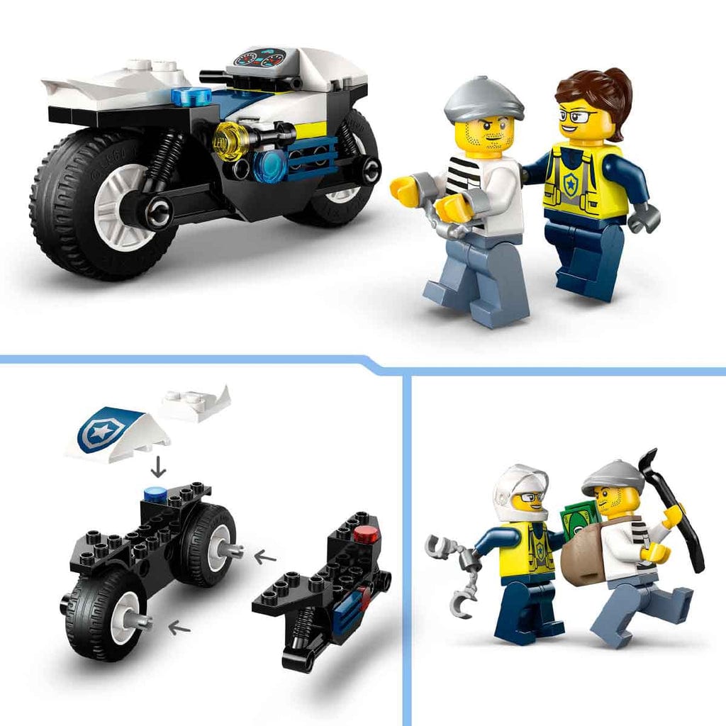  Đồ Chơi Lắp Ráp Cuộc Đua Truy Bắt Cướp LEGO CITY 60455 (65 chi tiết) 