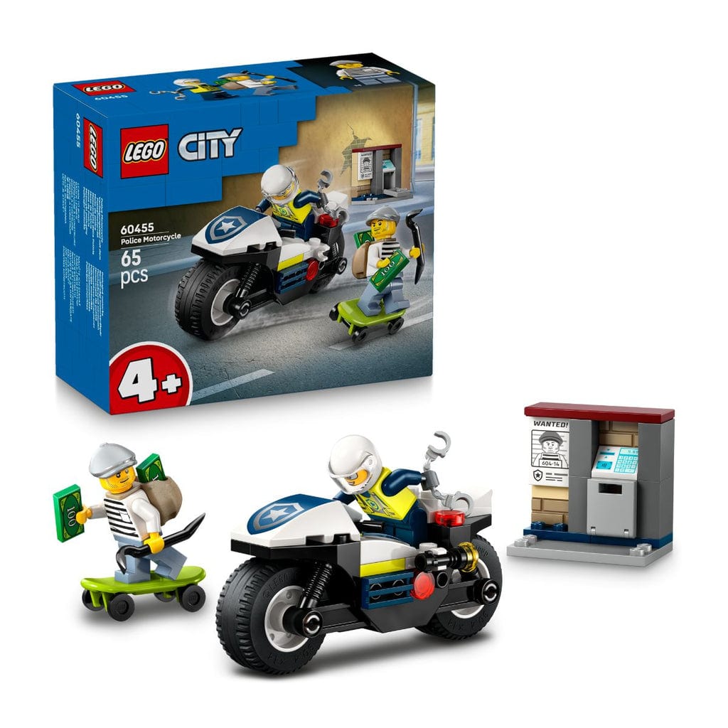 樂高與益智玩具:  追捕盜賊的賽車 LEGO CITY 60455 (65個零件) 