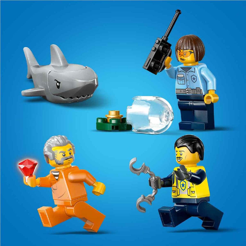  Đồ Chơi Lắp Ráp Tàu Cảnh Sát: Truy Bắt Tội Phạm LEGO CITY 60456 