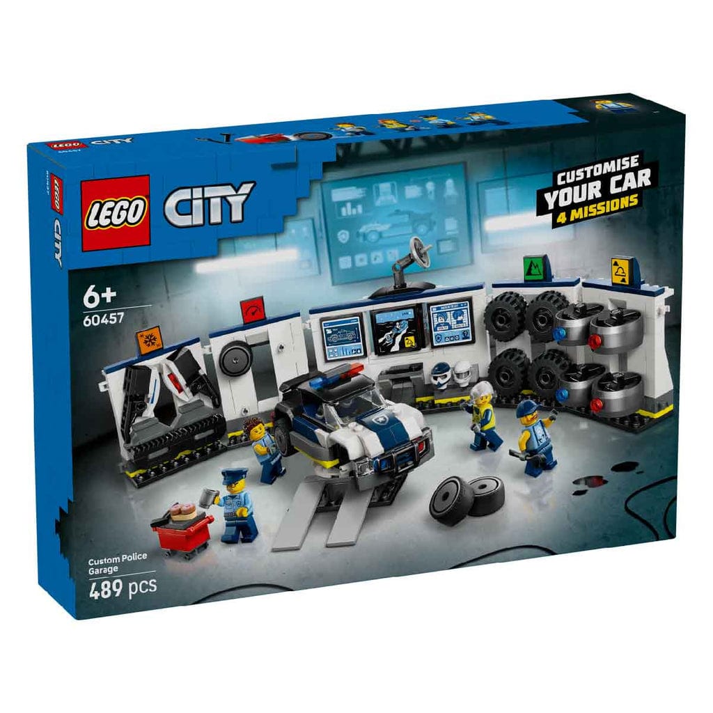 樂高與益智玩具:  警車車庫 LEGO CITY 60457 (489個零件) 