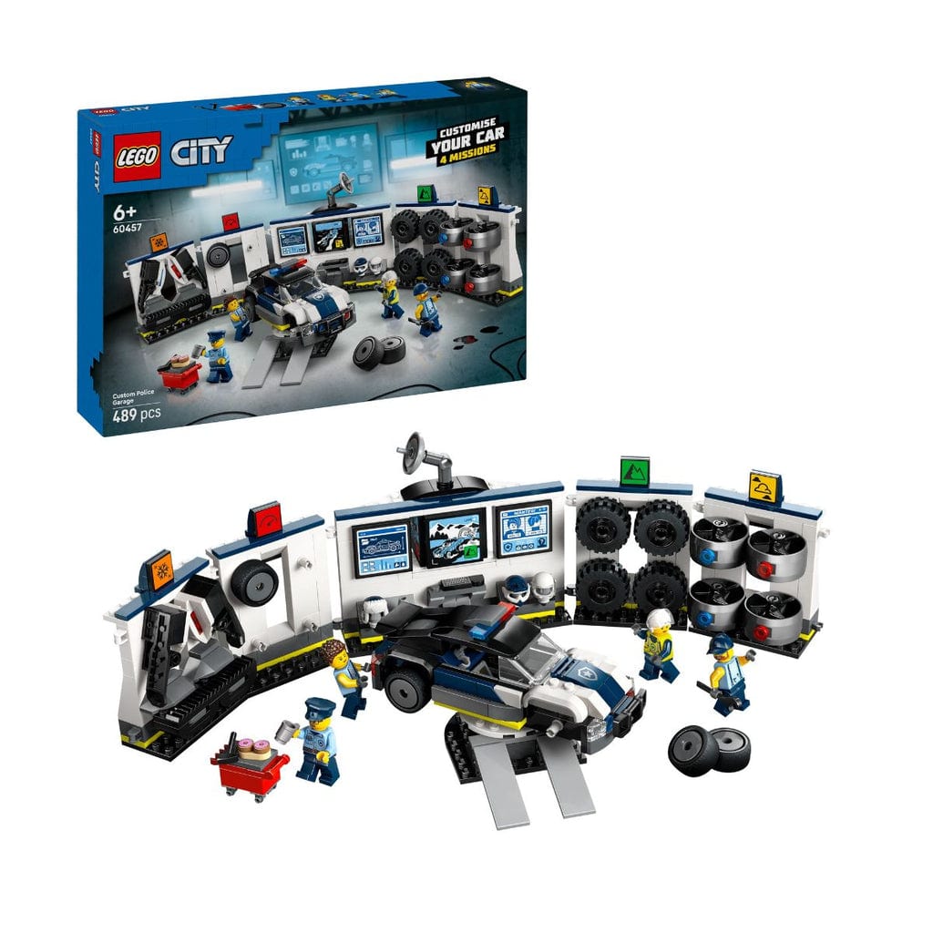 樂高與益智玩具:  警車車庫 LEGO CITY 60457 (489個零件) 