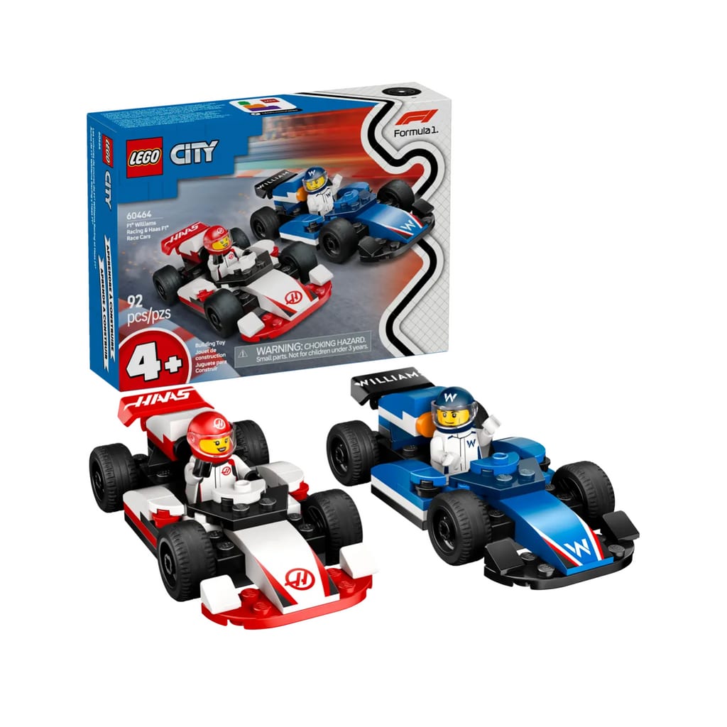 樂高與益智玩具:  樂高城市F1賽車站60464（92個零件） 